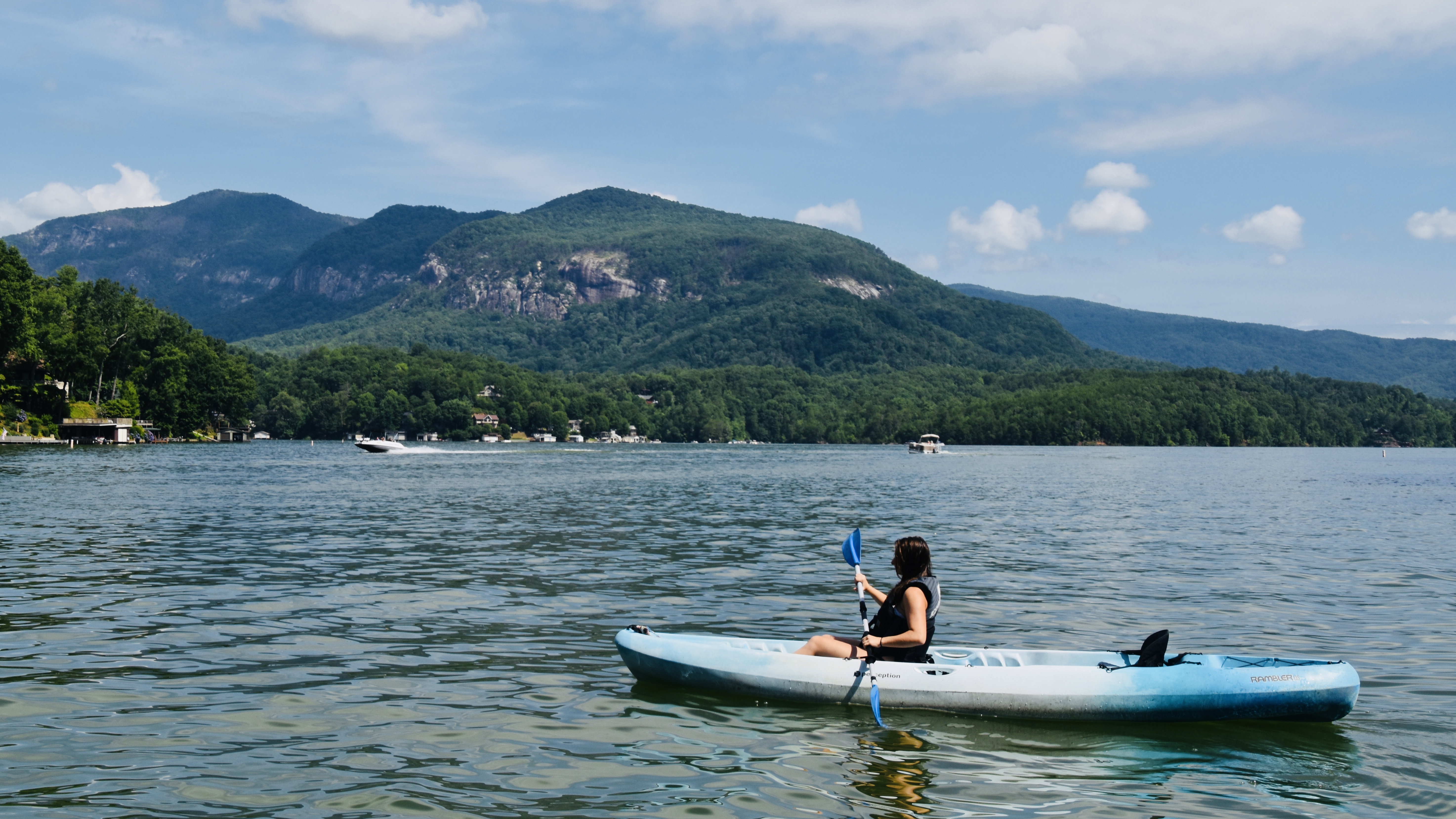 Kayaking on Lake Lure 