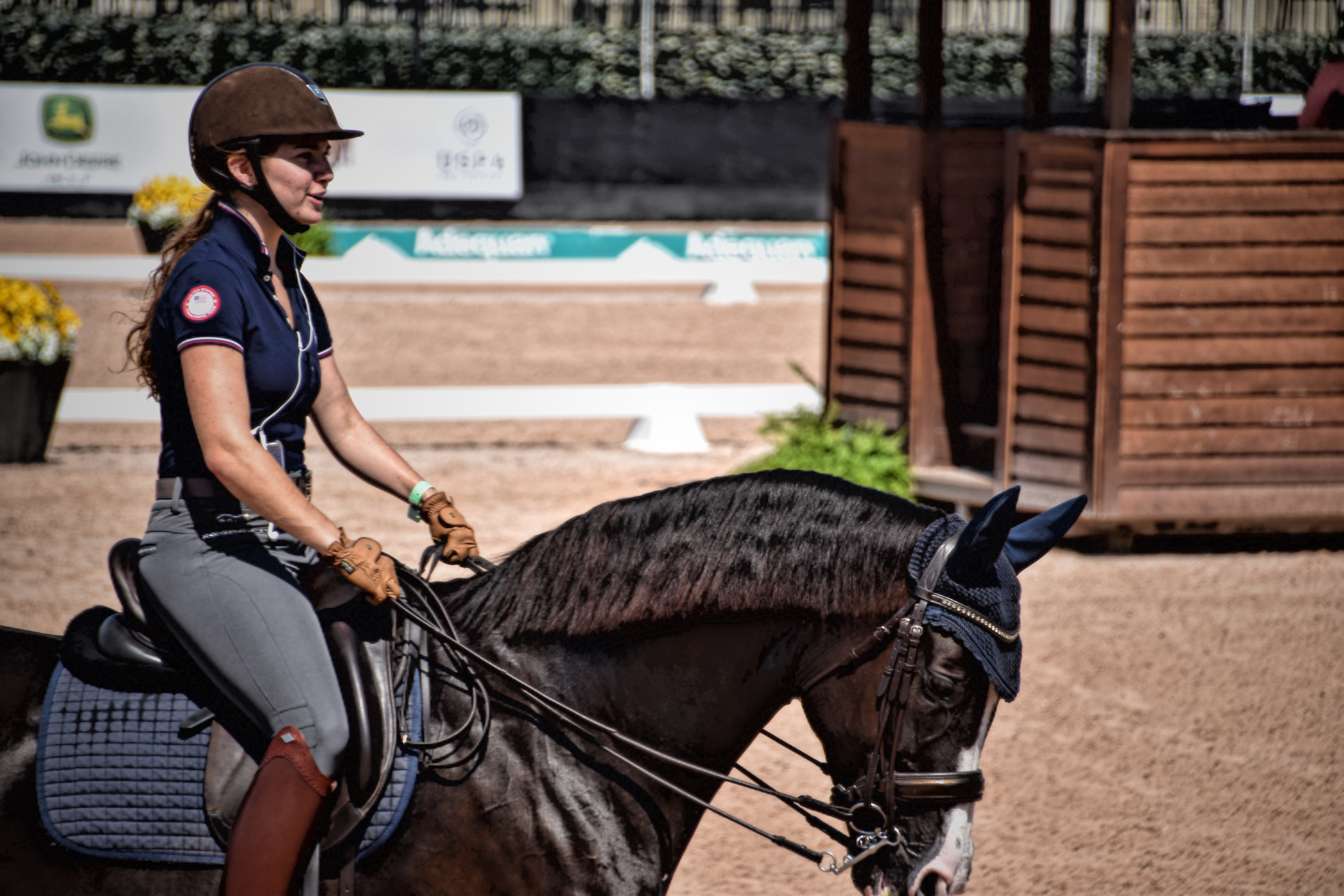 ROYAL EQUESTRIAN DRESSAGE SADDLE PAD CHOCOLATE FULL