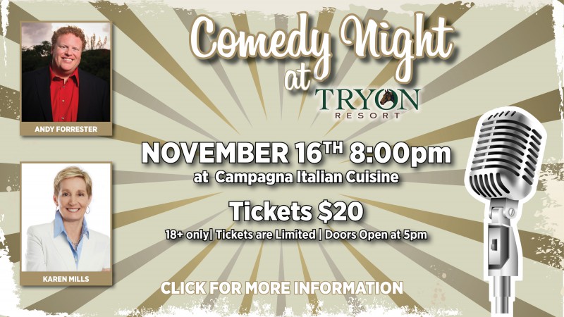 Don't Miss Comedy Night at Tryon Resort!