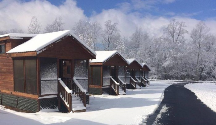 One-Bedroom Cabins in Winter